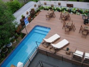 Piso de Madeira para Piscina